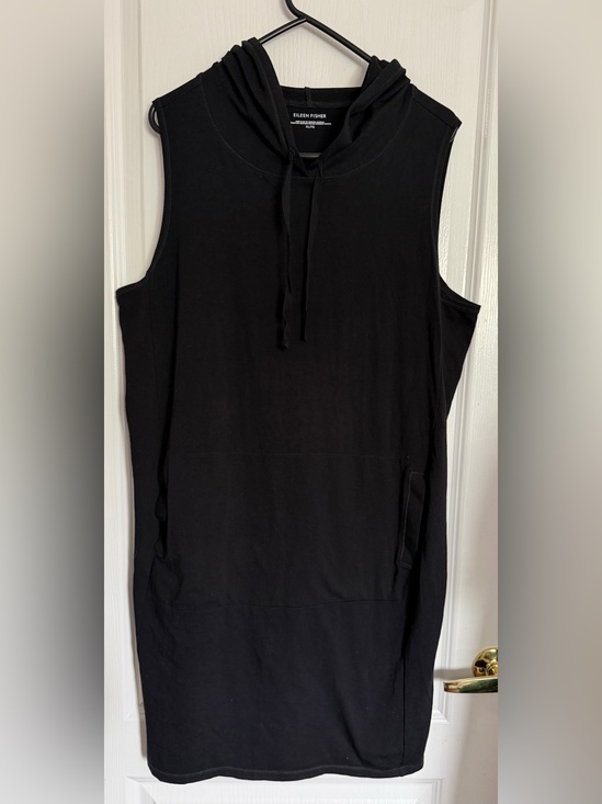Eileen Fisher Tops - Eileen Fisher Black Sleeveless A-Line Tunic